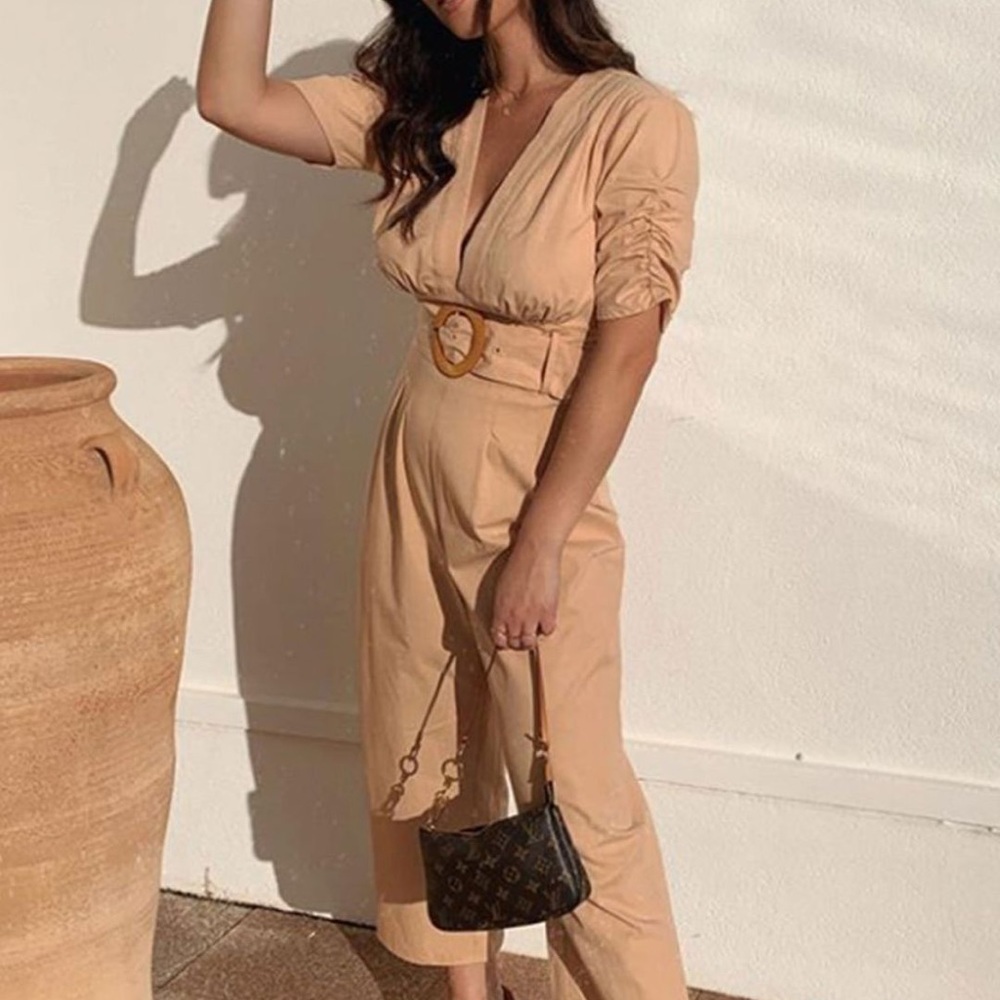 Finders Keepers Pantsuit in Fawn. Size US10/ AU14